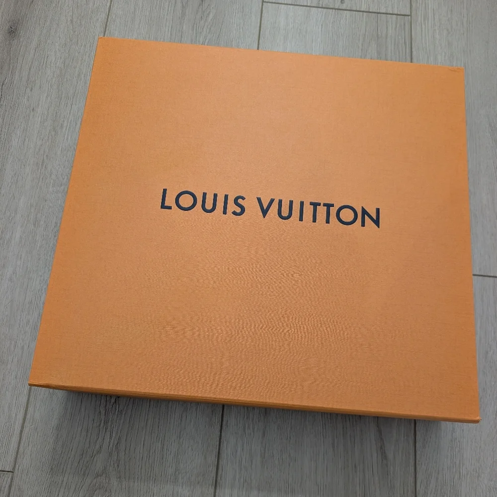 Authentic Louis Vuitton Large Orange Gift Box